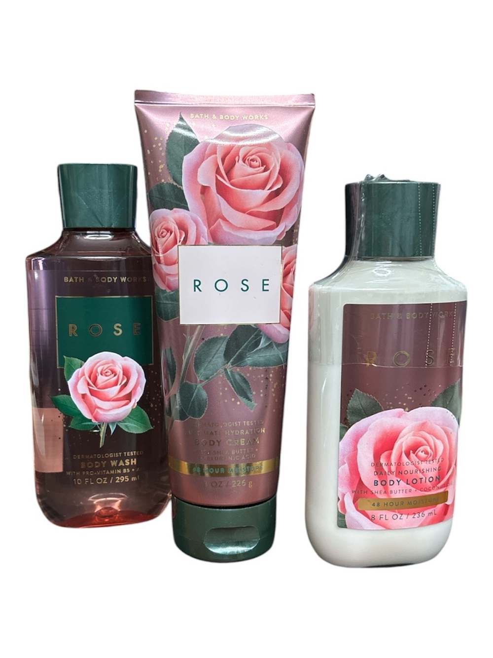 Bath & Body Works ROSE 3-Piece Ultimate Body Care Set 🌹